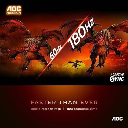 AOC 24G15N 24" 180hz Gaming Monitor