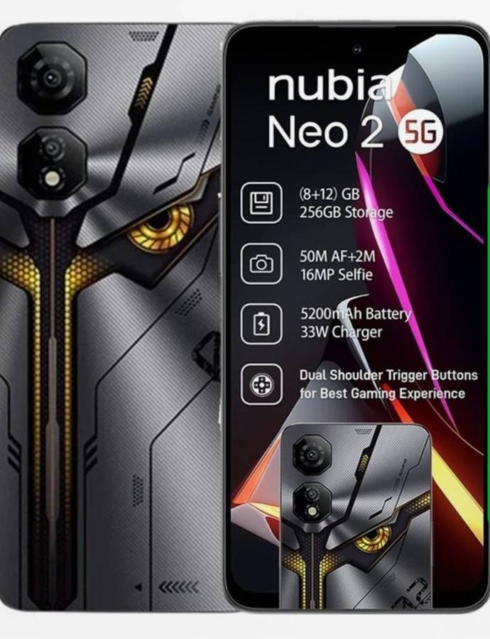 Nubia Neo 2 5G Dual Sim 256GB - Grey Gaming Phone