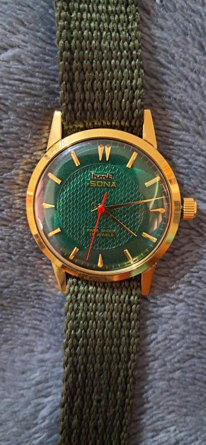 Vintage HMT Sona Gold Plated Mechanical Watch