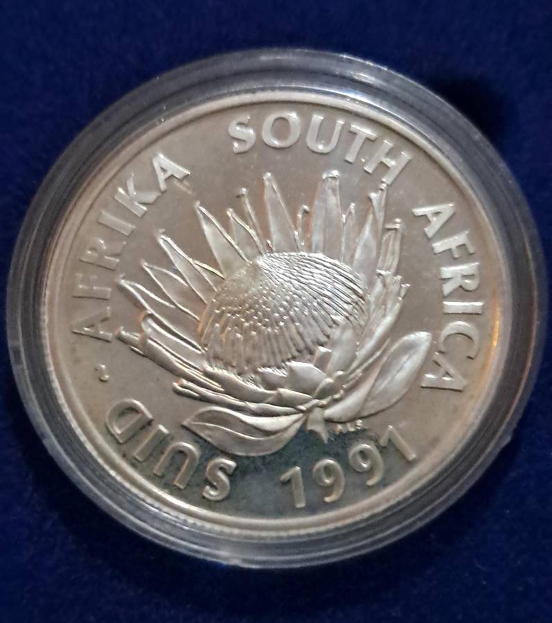 1991 Silver Proof nursing one rand