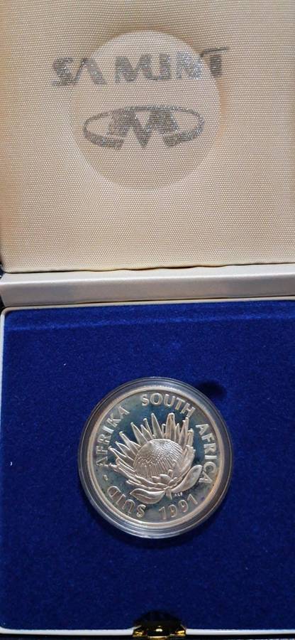 1991 Silver Proof nursing one rand