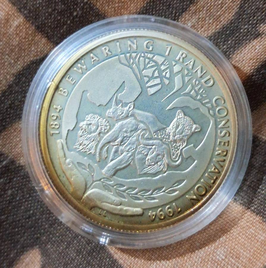 1994 Silver Proof Conservation Protea one Rand
