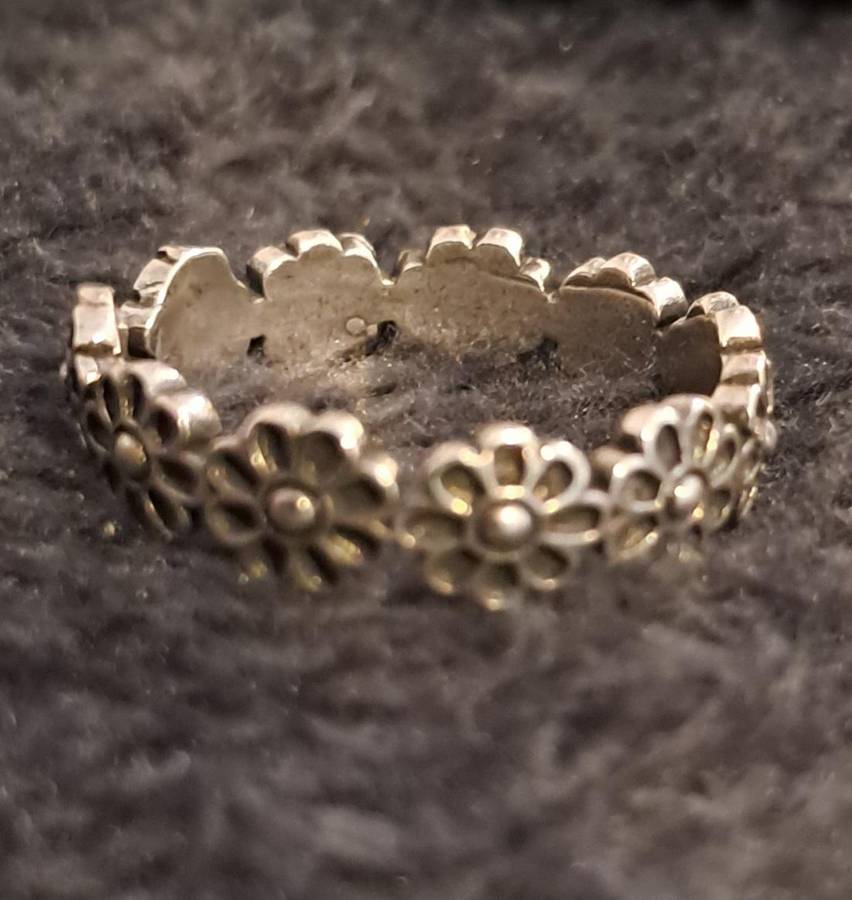 Vintage Style Silver Adjustable Ring