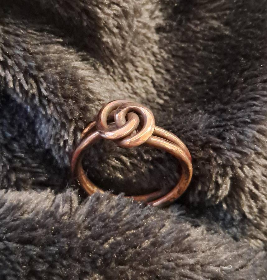Handmade Copper Ring Size 7