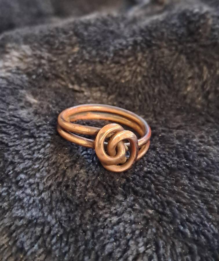 Handmade Copper Ring Size 7
