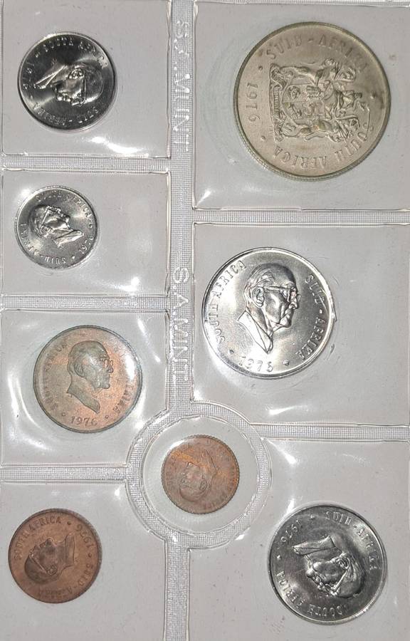 1976 Uncirculated Coin Set Silver 1 Rand