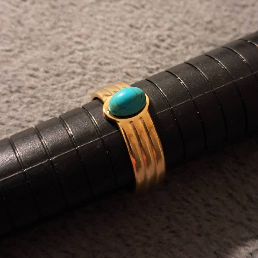 Gold Plated Adjustable Ring