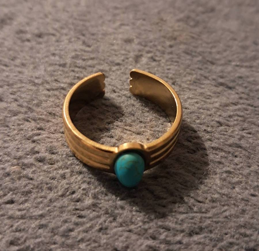 Gold Plated Adjustable Ring