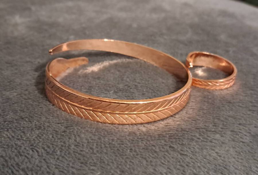 Adjustable Copper and Ring Set