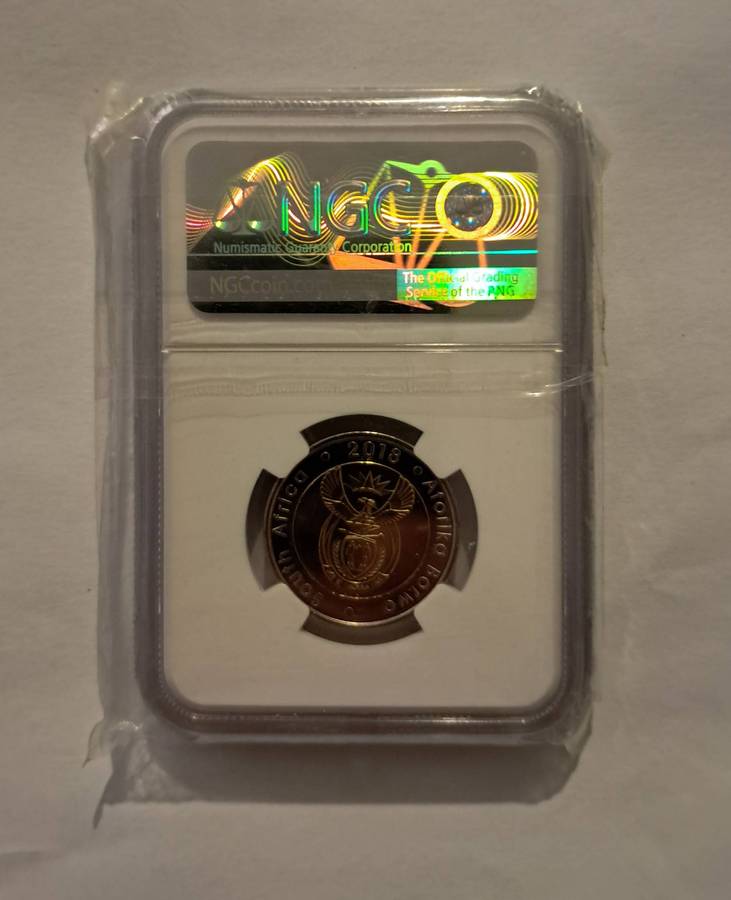 2018 Mandela Centenary 5 Rand Coin MS66