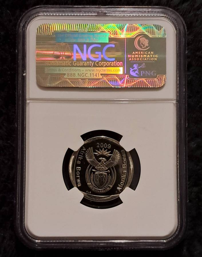 Rare 2009 Oom Paul MS66 2 Rand (Mintage 1976)