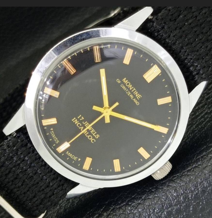Vintage Swiss Montine mechanical watch