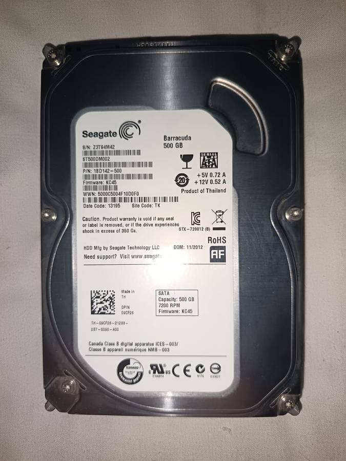 500GB Seagate Desktop 3.5" Internal Hard Drive (Refurbished)