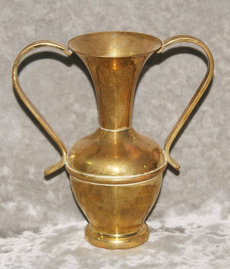 Vintage brass 2 handled jug