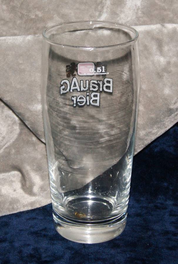 BrauAG Bier 500ml beer glass