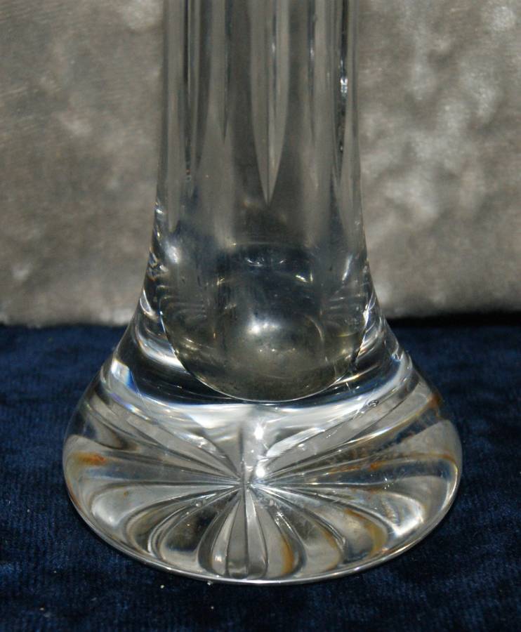 Royal Brierley cut crystal vase
