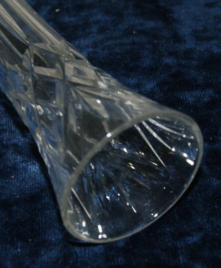 Royal Brierley cut crystal vase