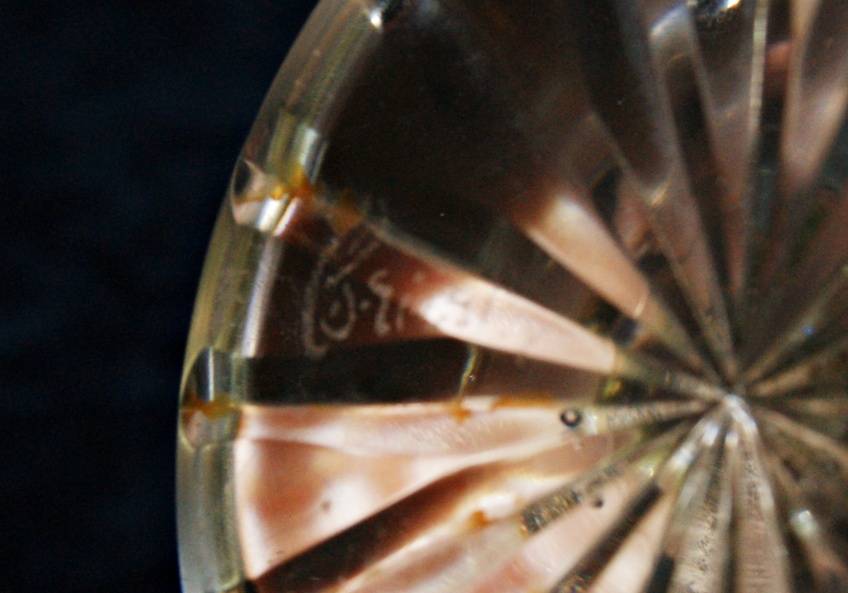 Royal Brierley cut crystal vase