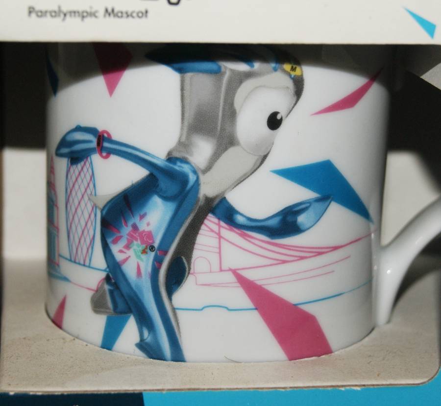 Mandeville Paralympic Games  mascot mug in original box