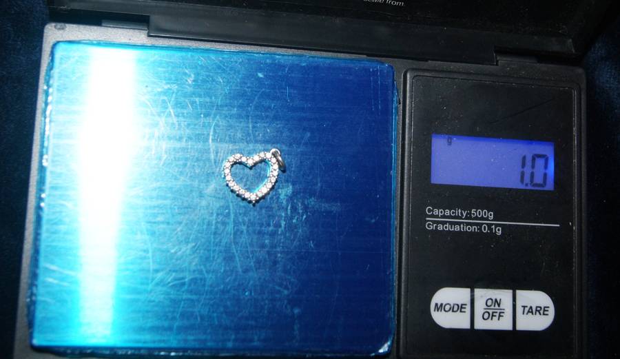 925 Heart charm (1g)  @@ CCRRAAZZYY R1 START