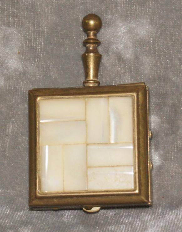 Mother of pearl and brass traveling ashtray @ Crazy R1 start