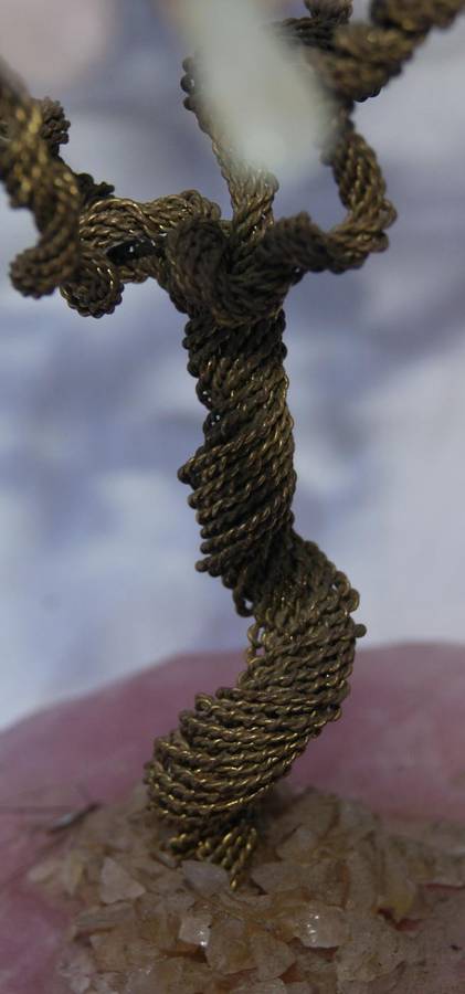 Gemstone tree with rose quartz base @ crazy R1 start