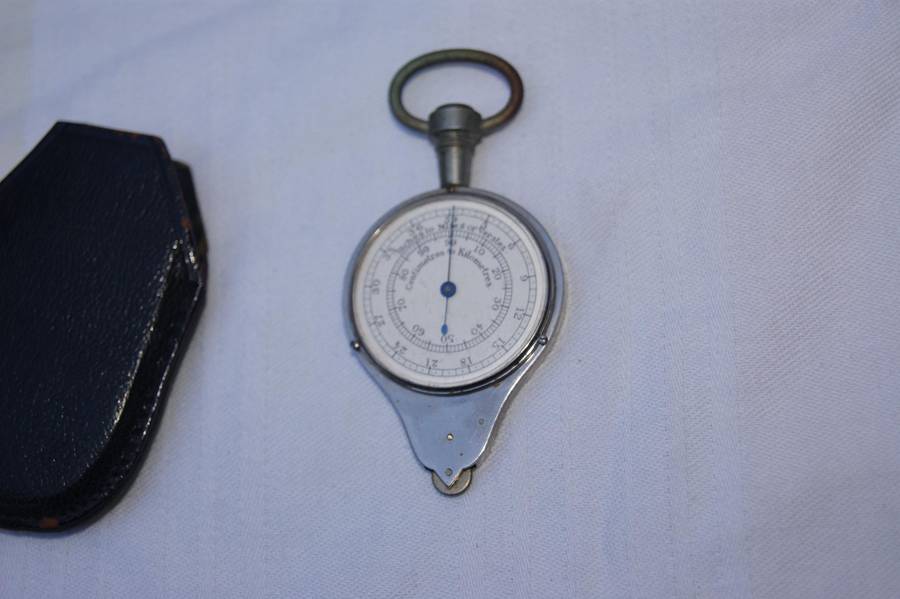 Antique J. Davis & Son Opisometer  Original Leather Case