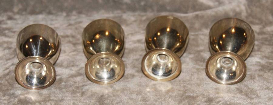 Set of 4 EPNS Egg Cups