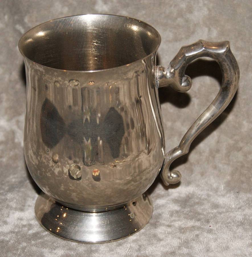 Vintage Silver Plated Beer Mug