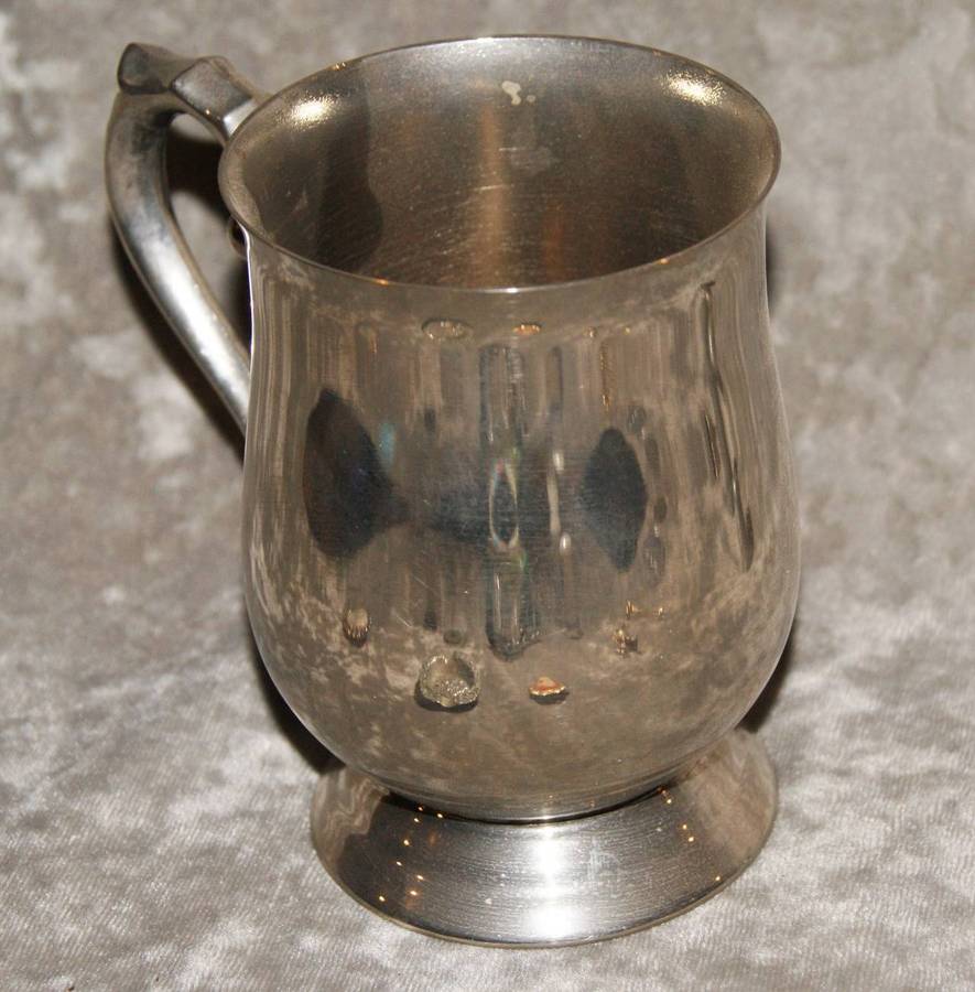 Vintage Silver Plated Beer Mug