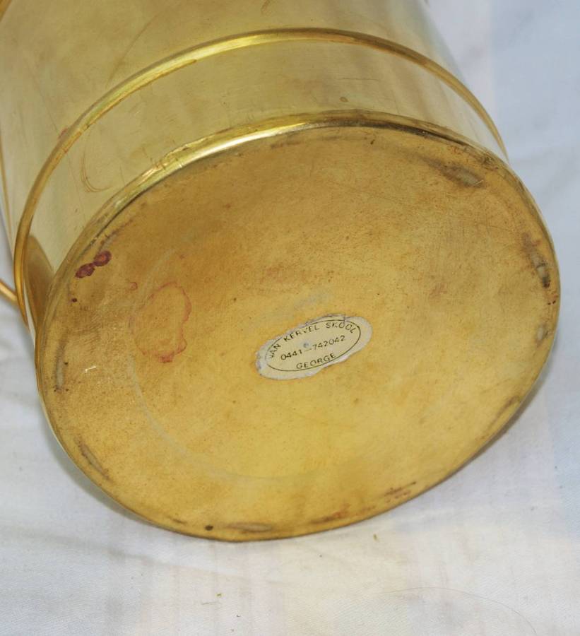 Von Kervel Skool George Brass Storage Container with Lid