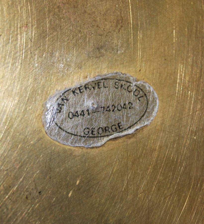 Von Kervel Skool George Brass Storage Container with Lid