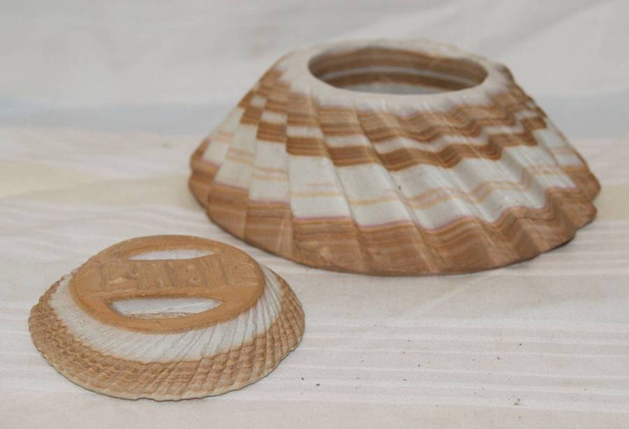 Hand Carved Stone Trinket Box