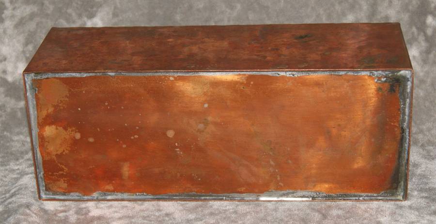 Hand beaten copper planter