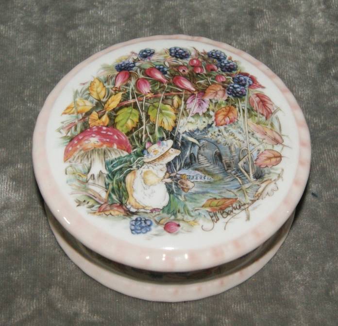 Vintage Royal Doulton "Autumn" trinket box