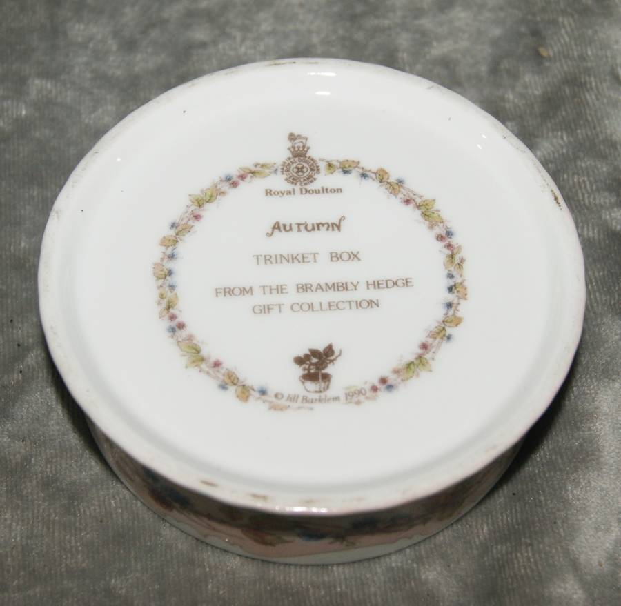 Vintage Royal Doulton "Autumn" trinket box