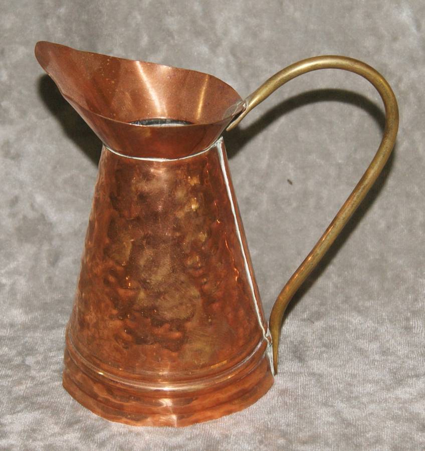 Hand beaten copper and brass jug @@ CCRRAAZZYY R1 START