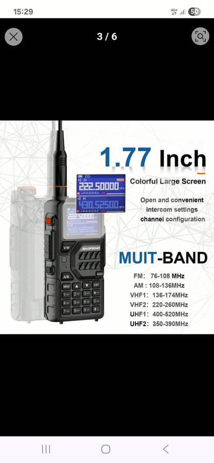 Baofeng K5 Plus 2025 model 10w Two way radio Multi Band