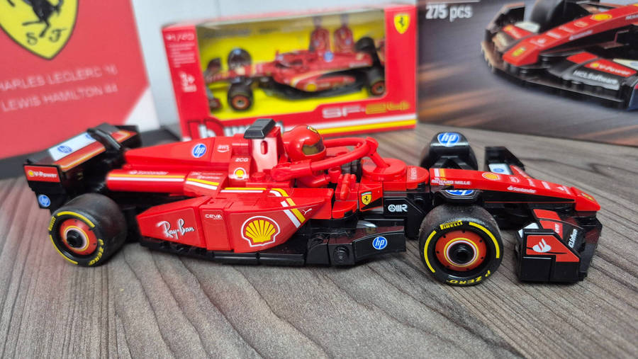 Original Lego Ferrari F1 Speed champions Display Package