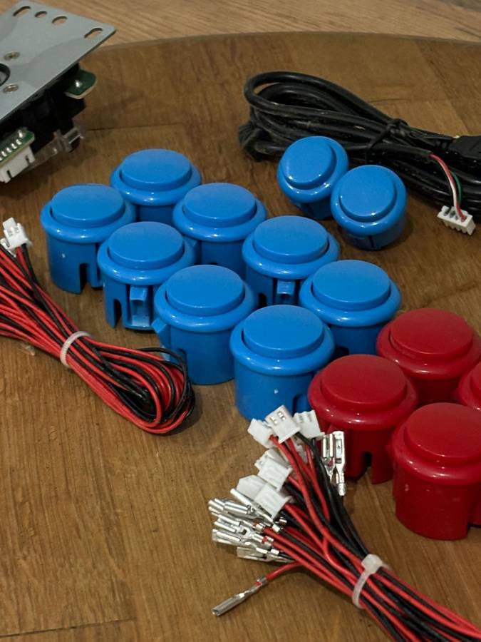 DIY 2 Player Arcade Button Kit - USB