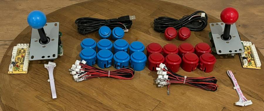 DIY 2 Player Arcade Button Kit - USB