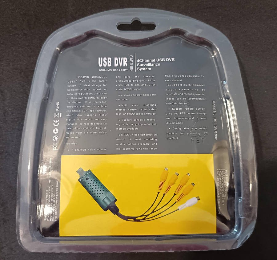 4 CHANNEL USB DVR