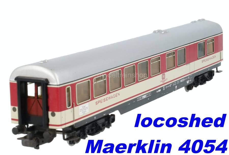 H0 gge 1/87 245mm  DB D-Zug/Express DiningCar w interior, cream+red, mint in orig.box Maerklin 4054