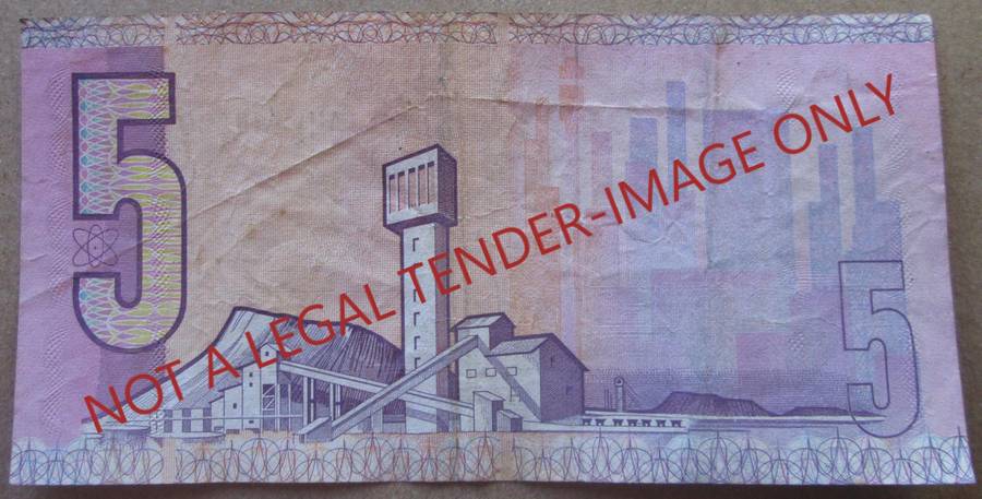 Five Rand South Africa Serial Nr AM9469220