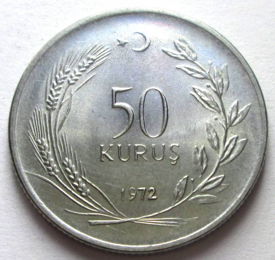 1972 Turkey 50 Kurus