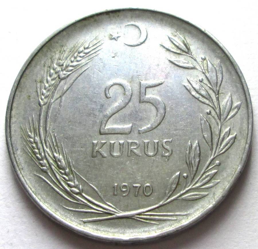 1970 Turkey 25 Kurus
