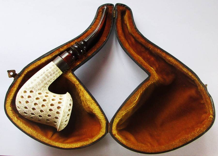 Meerschaum Hand Carved Pipe