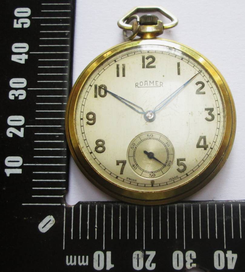 Roamer Swiss 15 Jewels Pocket Watch No 34
