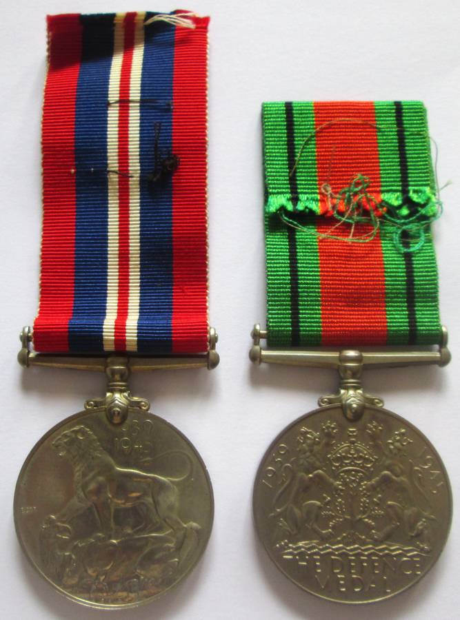 Defence and Service 1939 - 1945 Medals