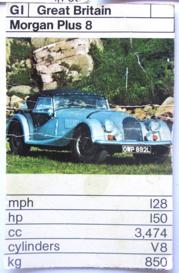 1970 Great Britain Vintage Cars Trading Cards Set of 3